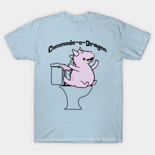 Komodo Commode-O Dragon, funny visual pun T-Shirt